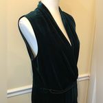 Vince Camuto Emerald Green Crushed Velvet V-Neck Sleeveless Jumpsuit Sz 14 NWT Photo 12