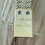 Seiko Lassale Rare Diamond Vintage Ladies Watch Gold Plated Bracelet Case Black Dial Photo 11