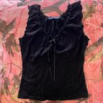 Brandy Melville malena coquette bow top black Photo 5