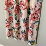 Kori size small floral v-neck maxi dress 3/4 sleeve partially lined elastic band Photo 2