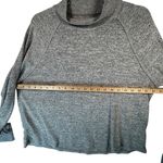 Abercrombie & Fitch Mock Neck Pullover Heather Gray Long Sleeve Top L Photo 5