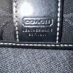 Coach  Double Snap Wallet Black Canvas Leather C‎ Photo 1