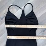 Lulus  Amelia Plunge Neck Racerback Sleeveless Maxi Dress Evening Gown Black XS Photo 12