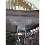 Sanctuary Perfect Sequin Top Black Short Sleeve Crew Neck Party Sparkle Size XS Photo 3