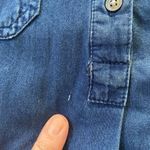 Old Navy Maternity Indigo Chambray Dress Long Sleeve Button Up Top Size Medium Photo 12