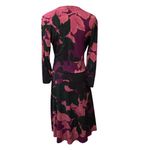 CAbi 873 Faux Floral Print V-Neck Flowy Fairy Boho A-Line Wrap Midi Dress Size M Photo 4