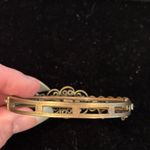 Hobe Brass, Pearl, Pink Stone Bracelet Vintage Gold Photo 3