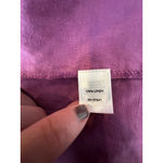 J.Jill Purple Linen Tie Neck Shift Dress Size Small Beach Lagenlook Coastal Photo 6