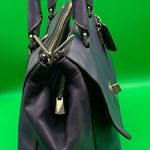 Coach A Rare  Legacy Leather Large Harper Triple Zip Satchel Purple handbag Photo 8