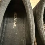 Soda  Women's Black Slip-On Sneakers Photo 1