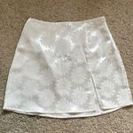 Cotton Candy LA White Flower Slit Mini Skirt Photo 0