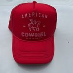 American Cowgirl Red Trucker Hat Photo 0