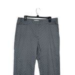 Talbots  Women's Pants Curvy Straight Leg‎ Crop Stretch Geometric Print Gray 14 Photo 3