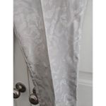 Chico's 1.5 Platinum Denim US 10 Silver Foil Leopard Print Capri Cropped Jeans Photo 2