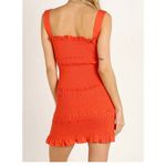 Capulet revolve papaya orange red smocked Viviane mini dress Photo 1