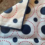 Vera Neuman Vintage Polka Dot Silk Scarf Navy Red White Black Photo 9