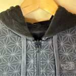 The North Face Womens Heavy Reversible Sweatshirt Jacket Fits S/M Plush Black Photo 2