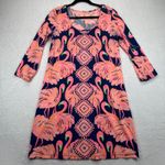 Lilly Pulitzer  Flamingo Pima Cotton‎ Dress Shift Casual Colorful Size M Photo 0
