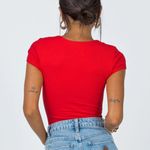 Princess Polly Red Cut Out Bodysuit Photo 2