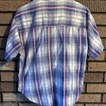 Vintage Women’s Plaid Short Sleeve Button Photo 4