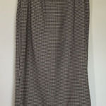 Talbots  Vintage Brown and Cream Houndstooth Pencil Skirt‎ Womens 8 Photo 0
