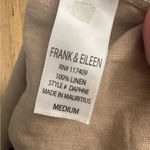 Frank & Eileen Daphne Sleeveless Popover Dress Linen In Sand Size Medium Photo 7