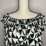 Jack by BB Dakota Womens XS Off Shoulder Geometric Print Top Blouse Photo 1