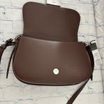 Armani Exchange Brown saddle messenger Crossbody Bag – AX Logo Clasp, NWT Photo 9