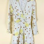 Free People | Date Night Mini Dress Dotted Ruched Button Front XS Photo 0