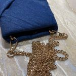 A New Day Cell Phone Blue with Gold Strap Crossbody Purse Bag Photo 4