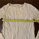 Anthropologie Knitted & Knotted ivory loose knit sweater size S Photo 10