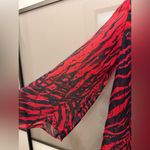 DYI Vintage DIY red & black top transparent blouse size medium/large Photo 4