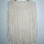 LC Lauren Conrad Lauren Conrad XXL Oversized Creme Tunic Pullover Sweater Top Plus Photo 0