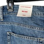 Lucky Brand  SZ 16/33 Rigid Denim Maxi Jean Skirt Modest Zip-Fly Frayed Hems Blue Photo 5