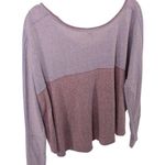 We The Free  Heathered Purple Colorblock Cozy Casual Coastal Long Sleeve Size XS Photo 4