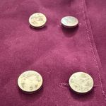 NWT Burgundy Mini Skirt with Gold Accents Red Photo 2