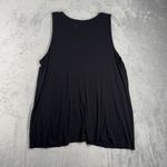 Lane Bryant Shirt Womens 18/20 Black Lace Trim Jersey Tank Neutral Minimalist Photo 2