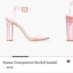 JustFab Hannah Transparent Heeled Sandal Photo 3