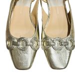 Dolce Vita Romano Gold Slingback Buckled Flats Size 10 New Photo 13