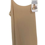NWT Jockey microfiber stretch cling free smoothing tan full slip large Photo 0