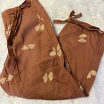 Pilcro  Harem Pants Anthropologie Brown Printed Tie Hem Size 31 Photo 4