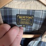 Burton Durable Goods Green/Blue Flannel Plaid Button Down Shirt Size XS Photo 1