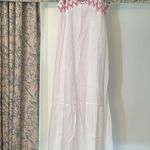 Juicy Couture  14 white eyelet adjustable strap lined above knee ruffle embroider Photo 2