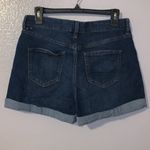 No Boundaries  blue stretchy high rise denim jean shorts Photo 3