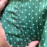 Tularosa Green Polka Dot Mini Off The Shoulder Dress XS Photo 11