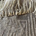 Cozy Sweater Fringe Western V Neck Rodeo Acrylic Wool Womens S Oversized Tan Photo 10