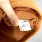 Boho Orange Knit Plush Fleece Button Front Cropped Southwestern Shacket S Photo 1