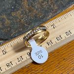 18k Gold Plated Over Stainless Steel Ring Size 10 Photo 0