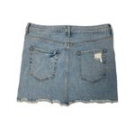 Forever 21  Distressed Denim Mini Skirt Sz 29"‎ Waist Photo 4