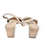 Caslon Sandals Size 6.5 Leather Tan Lennyn Slingback Open Toe Heels Photo 4